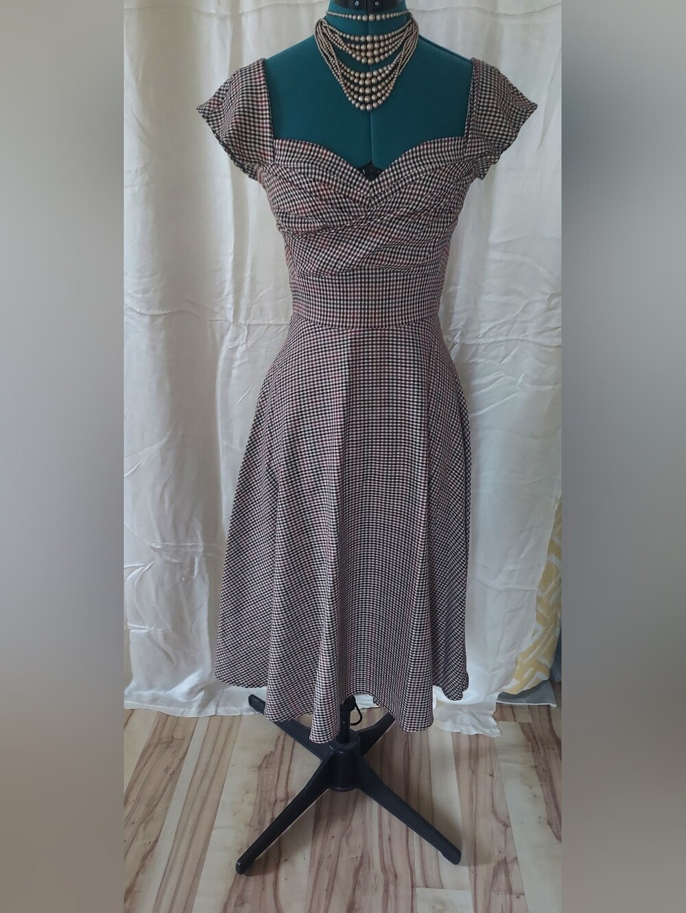 Stop Staring! Autumn Plaid Swing Dress